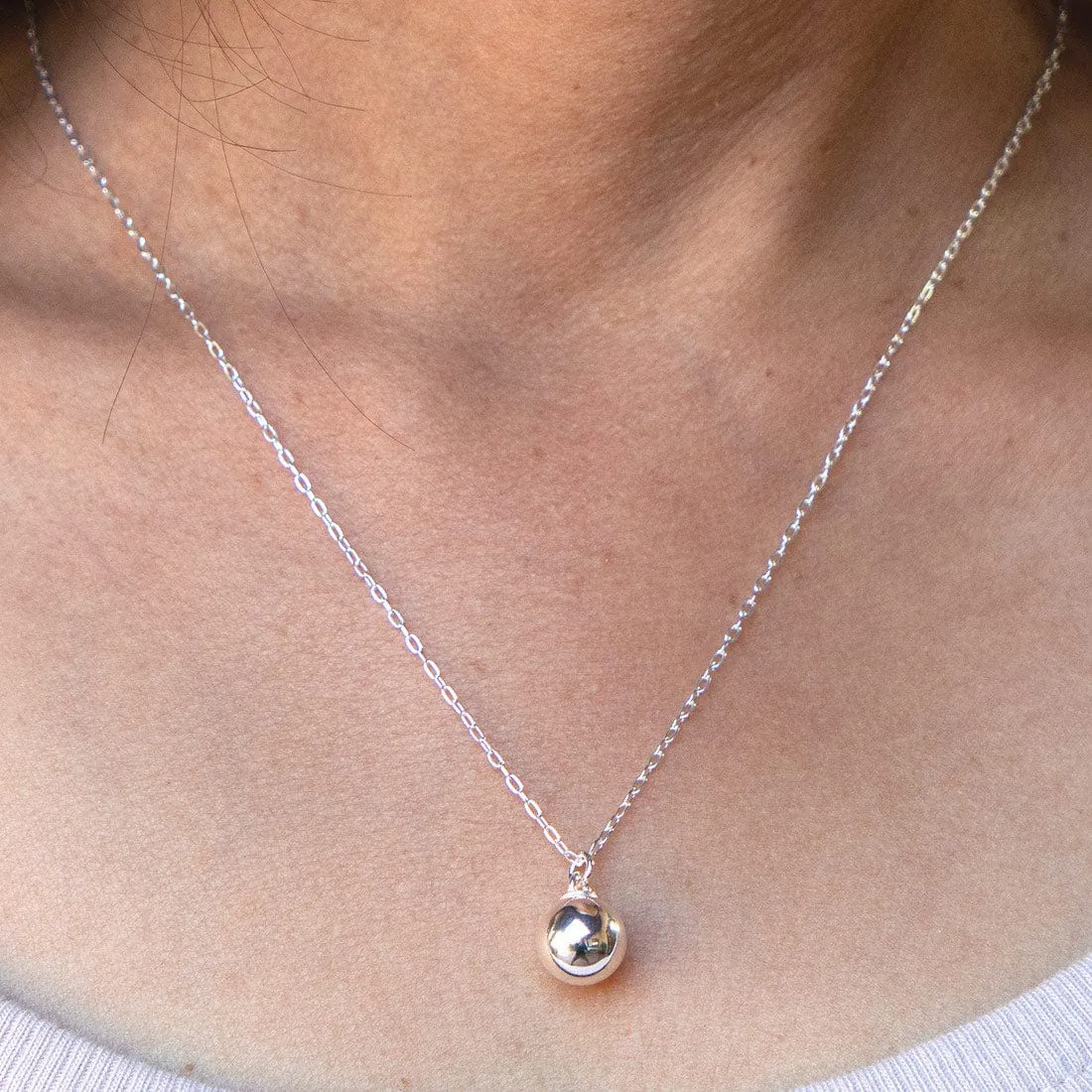 Sterling Silver Holiday Ball Necklace