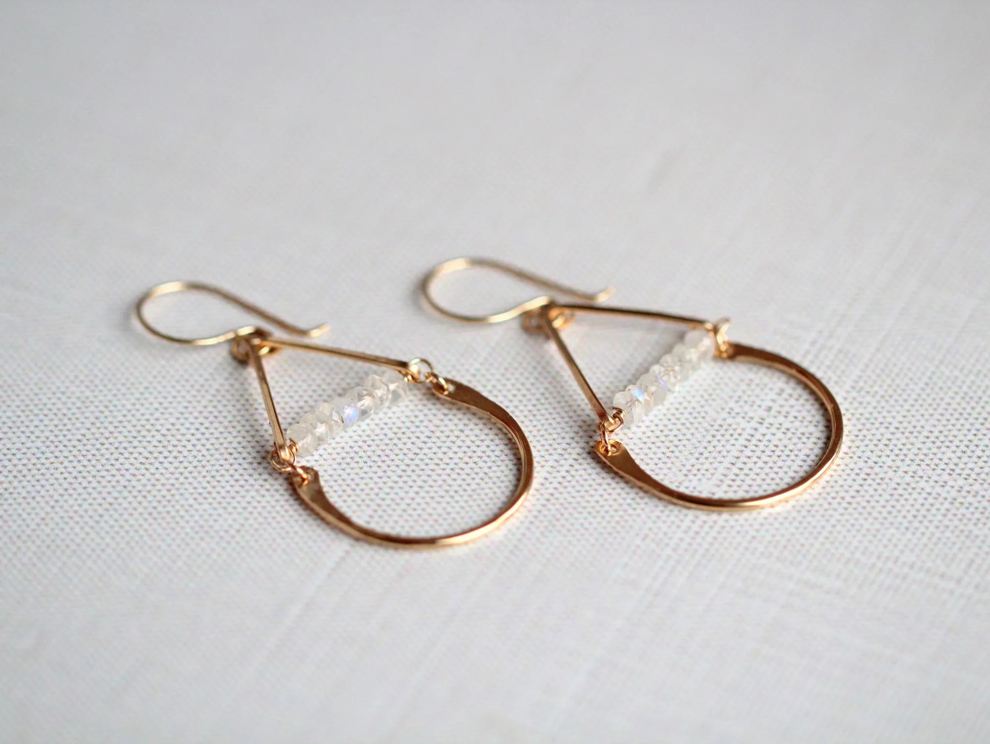 Sugarplum Earrings - Moonstone
