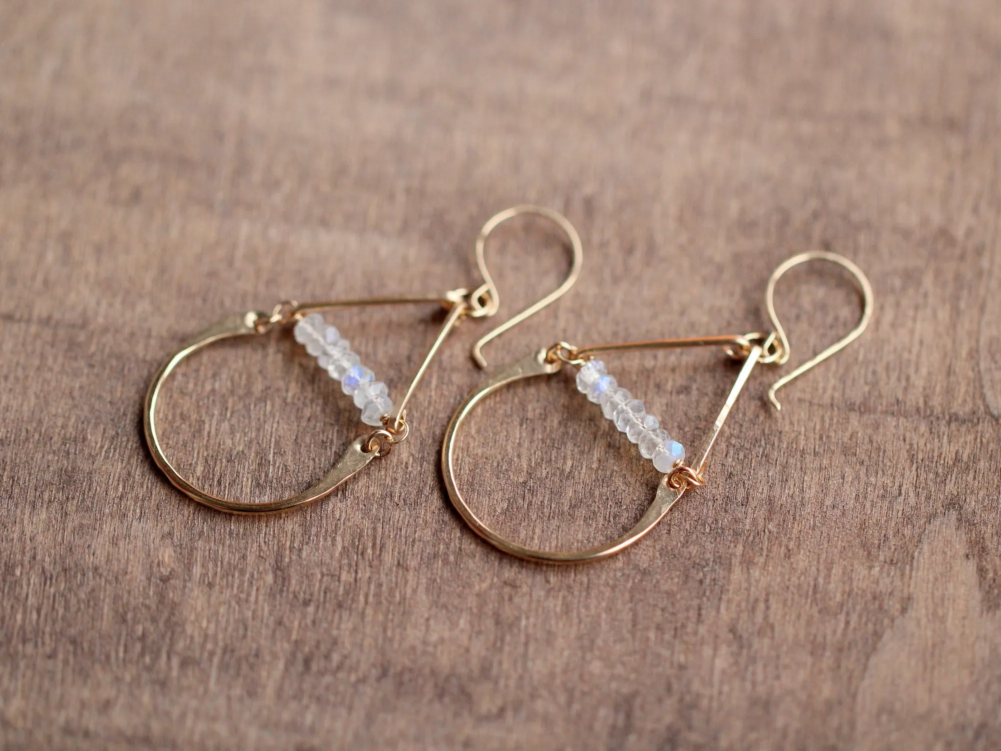 Sugarplum Earrings - Moonstone