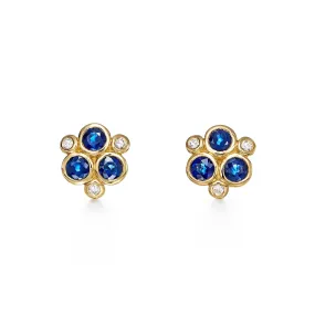 Temple St. Clair Blue Sapphire Trio Earrings