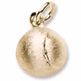 Tennis Ball Charm in Yellow Gold Plated