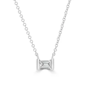 Timeless Collection Emerald Solitaire Pendant