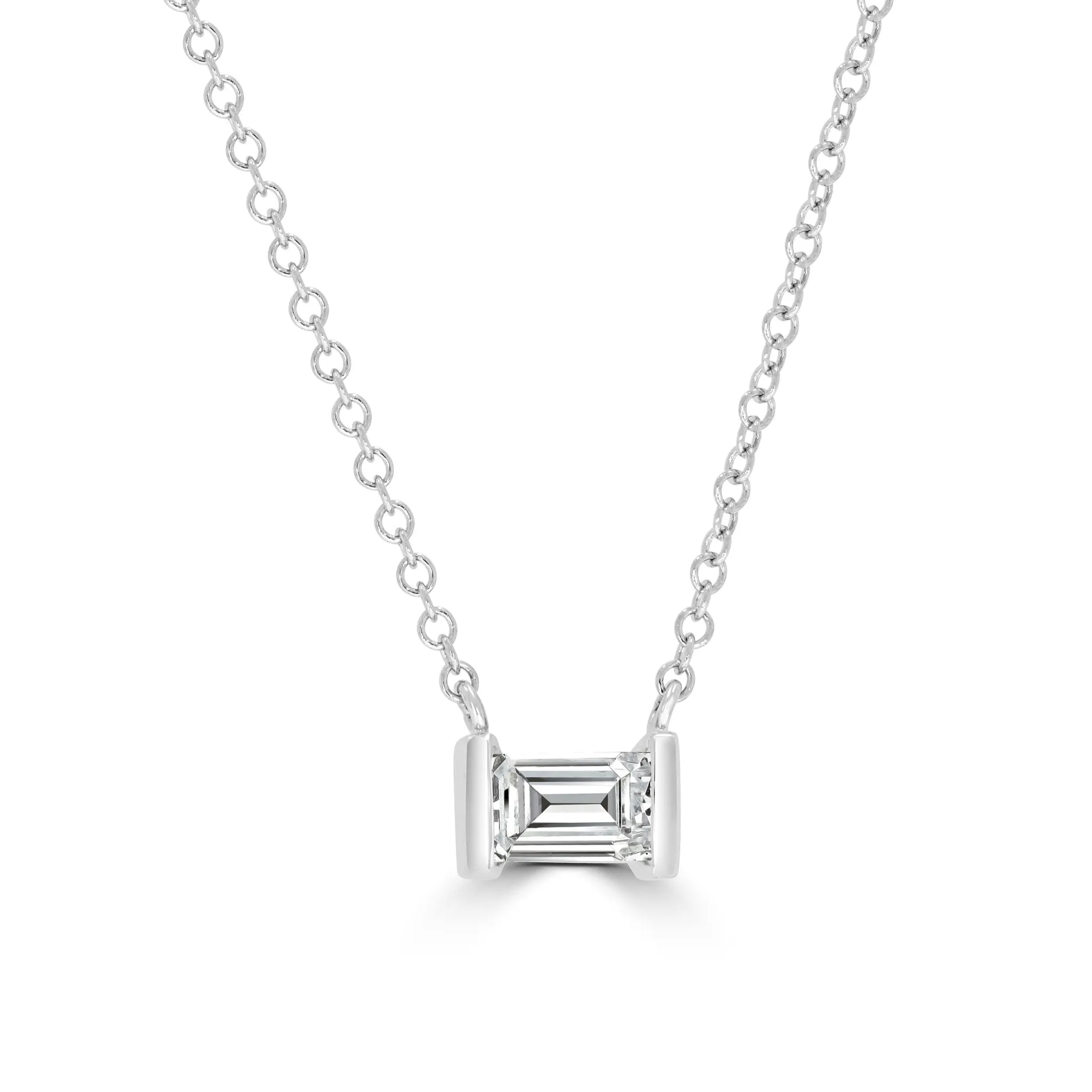 Timeless Collection Emerald Solitaire Pendant
