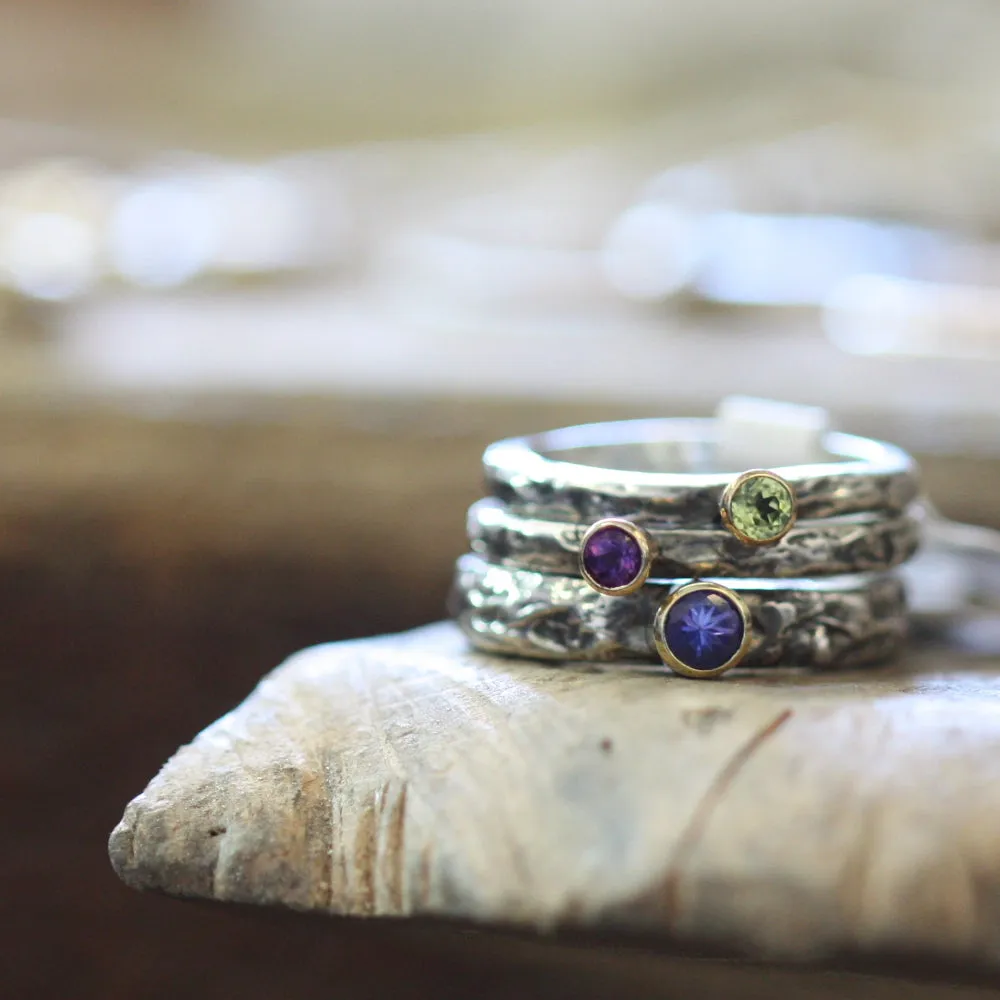 Tourmaline Treasure Ring - 4mm Gemstone