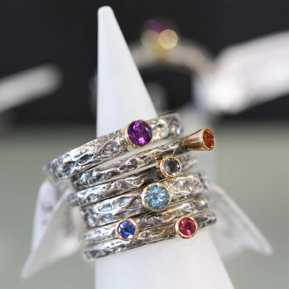 Tourmaline Treasure Ring - 4mm Gemstone