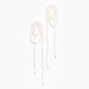 VROOM CHAIN EARRINGS - PEARL