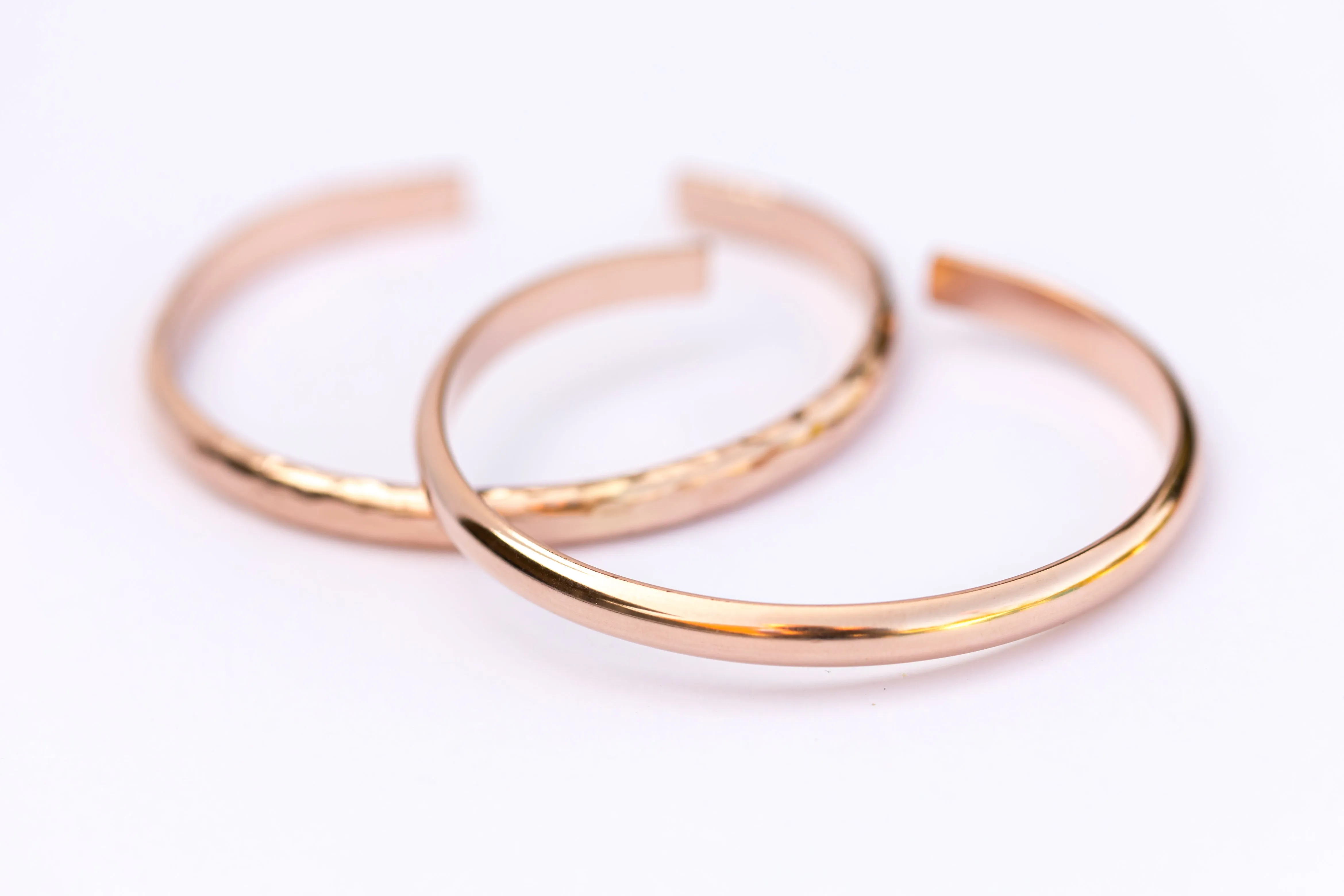 Wanderlust Rose Gold Bangle Cuff Bracelet