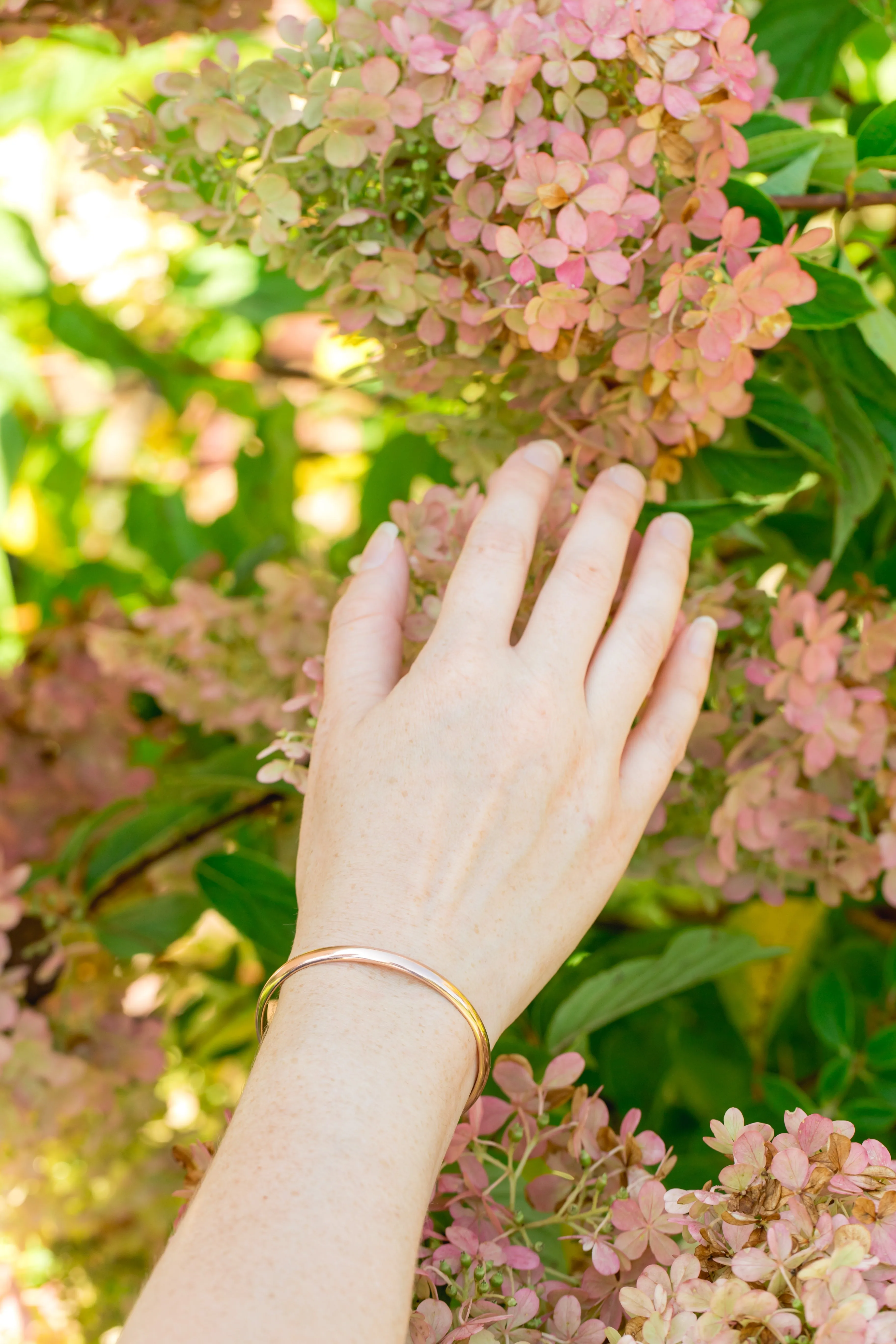 Wanderlust Rose Gold Bangle Cuff Bracelet