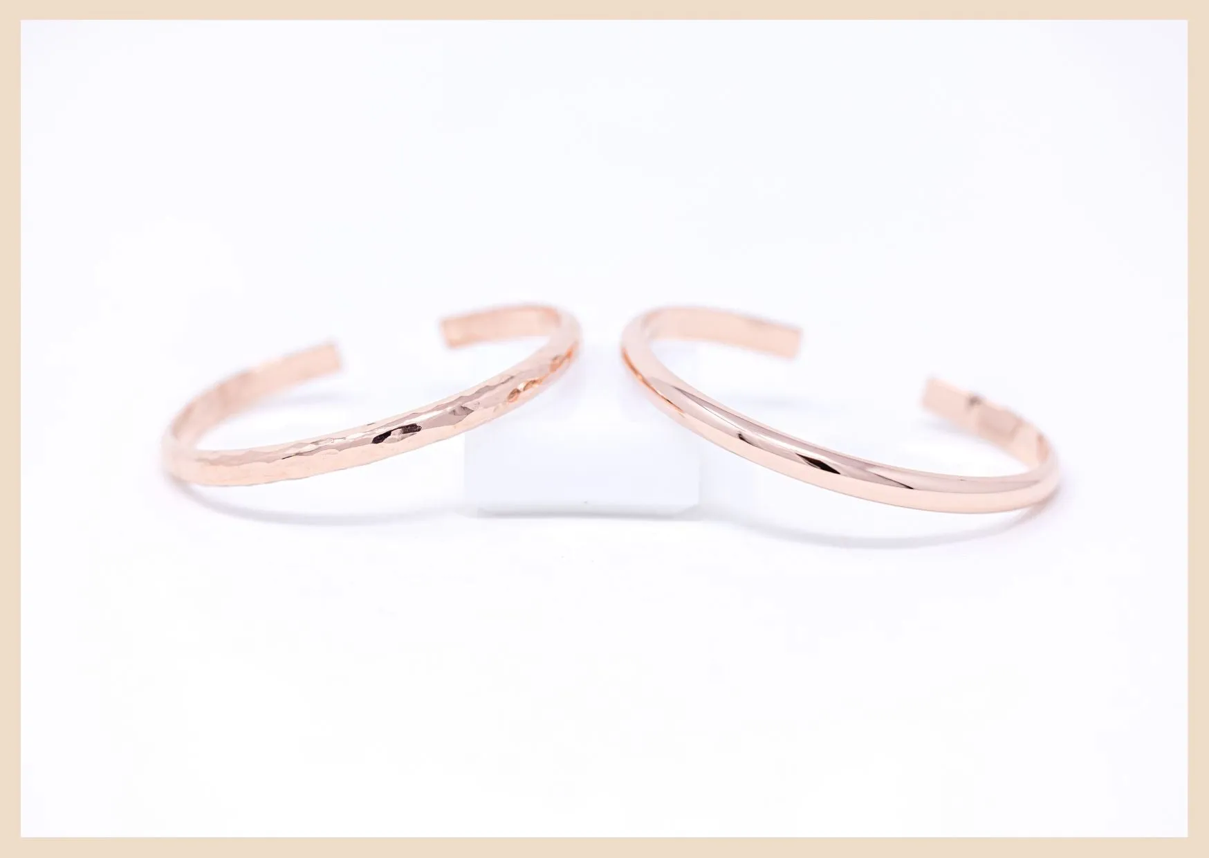 Wanderlust Rose Gold Bangle Cuff Bracelet