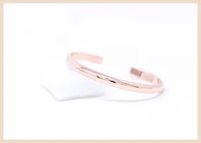 Wanderlust Rose Gold Bangle Cuff Bracelet