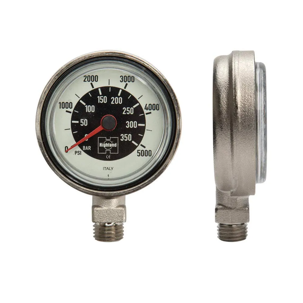 XS Scuba Thin Line SPG, Dual Scale Pressure Gauge